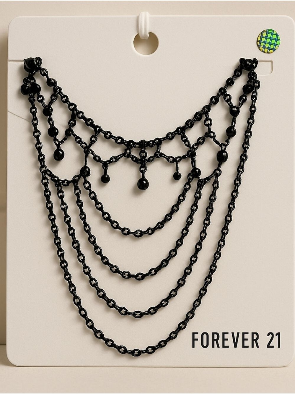 Forever 21 Black Layered Necklace